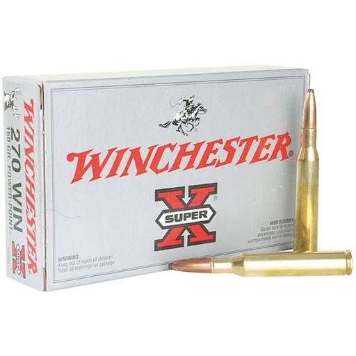Winchester X2704 Super X 270 Win 150 Grain Power Point 20 Round Box