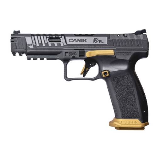 Canik HG6610T-N SFX Rival 9mm Grey and Gold Optics Ready 5" Barrel 18 Rounds
