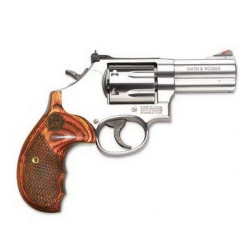 Smith & Wesson 150713 Model 686 Deluxe Plus 357 magnum stainless wood grips 3" Barrel 7 Shot