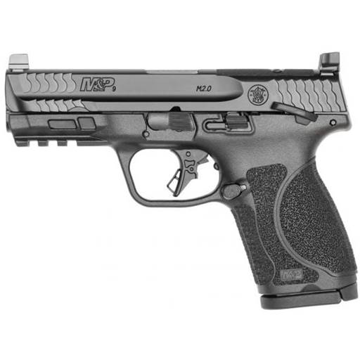 Smith & Wesson 13568 M&P 2.0 Compact 9mm 4" Barrel Optic Cut Black Manual Safety 15 Rounds
