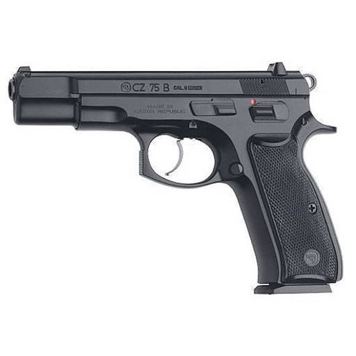 CZ  91102 75 B 9mm with Safety  4.6" Barrel Black 16 rounds