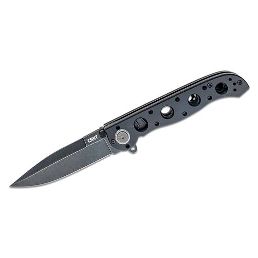 CRKT M16-03DB M16 Black Grip Stonewash Spear Point Assisted Opening