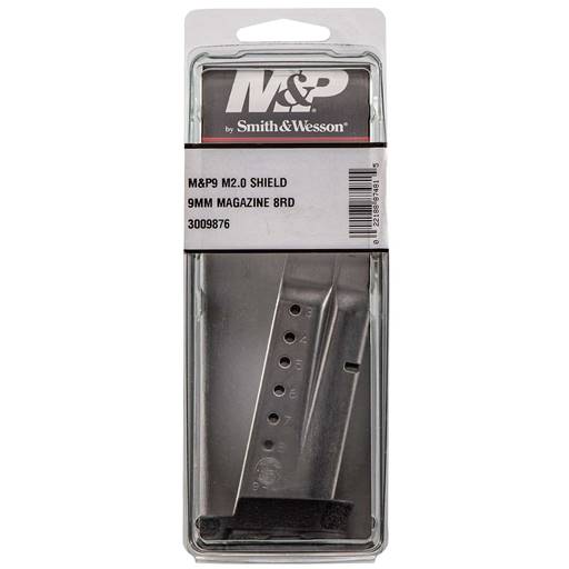 Smith & Wesson 3009876 M&P Shield M2.0 9mm 8 Round Magazine With Finger Rest