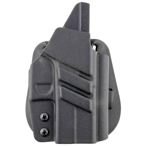 1791 Gunleather TAC-PDH-OWB-G43XMOS-BLK-R Kydex OWB Paddle Holster Fits GLock 43 43X 48 43X MOS Right Hand Black