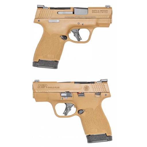 Smith & Wesson 13649 M&P Shield Plus 9mm FDE Optic Cut Manual Safety 3.1" Barrel 10/13 Rounds