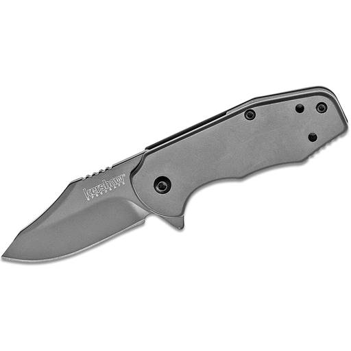 Kershaw 3560 Ember Grey Handle Grey Drop Point Blade Assisted Opening