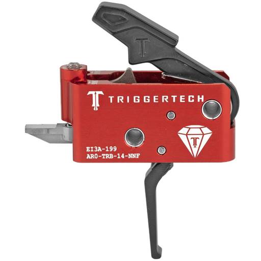 Triggertech AR0-TRB-14-NNF AR-15 Diamond Black Flat Trigger 2 Stage 1.5-4LB
