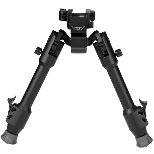 Warne 7901M Skyline Precision Bipod Fits Picatinny or Weaver Style Rails 6.9"-9.1" with 5 Positions and Rotation Black